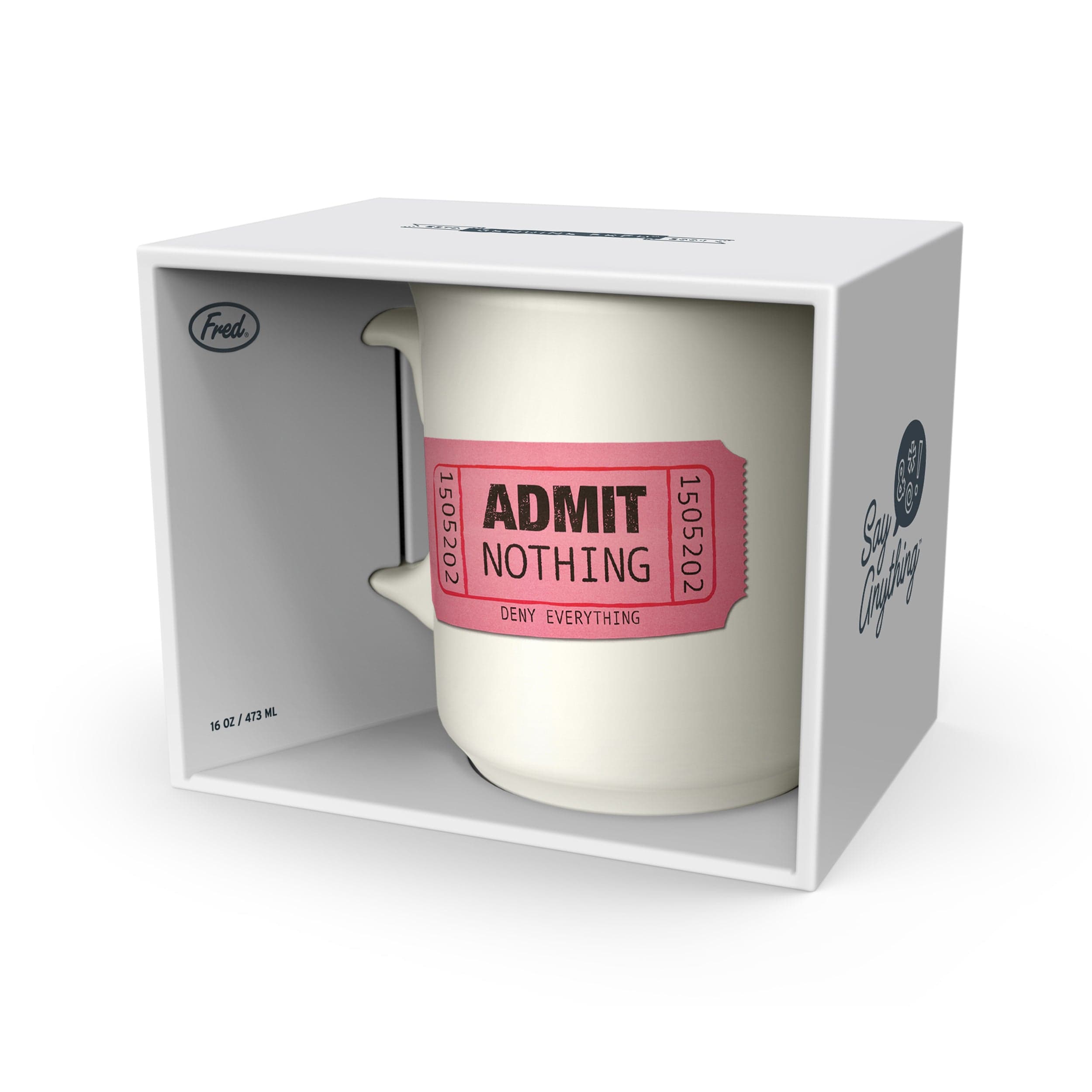 "ADMIT NOTHING" MUG