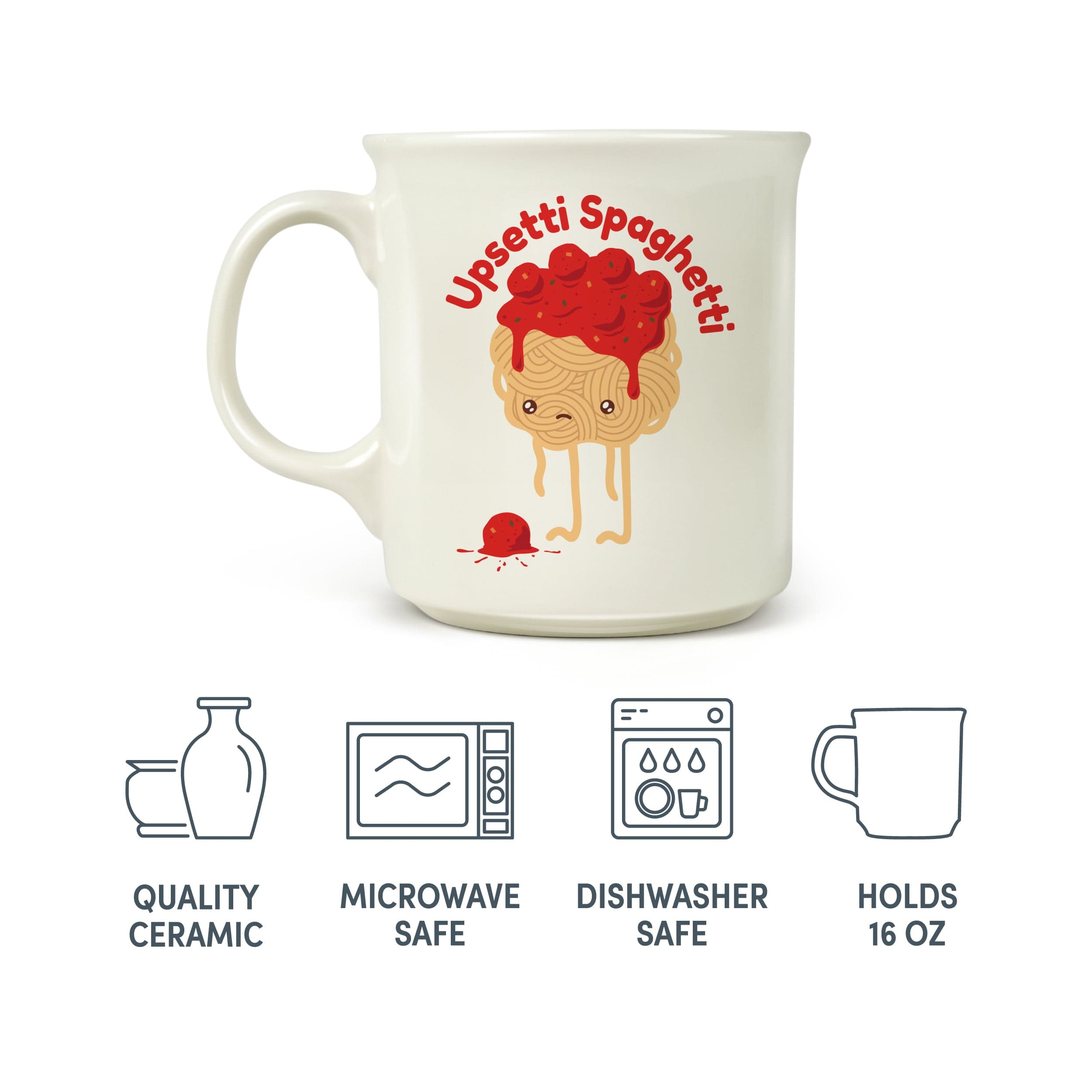 "UPSETTI SPAGHETTI" MUG