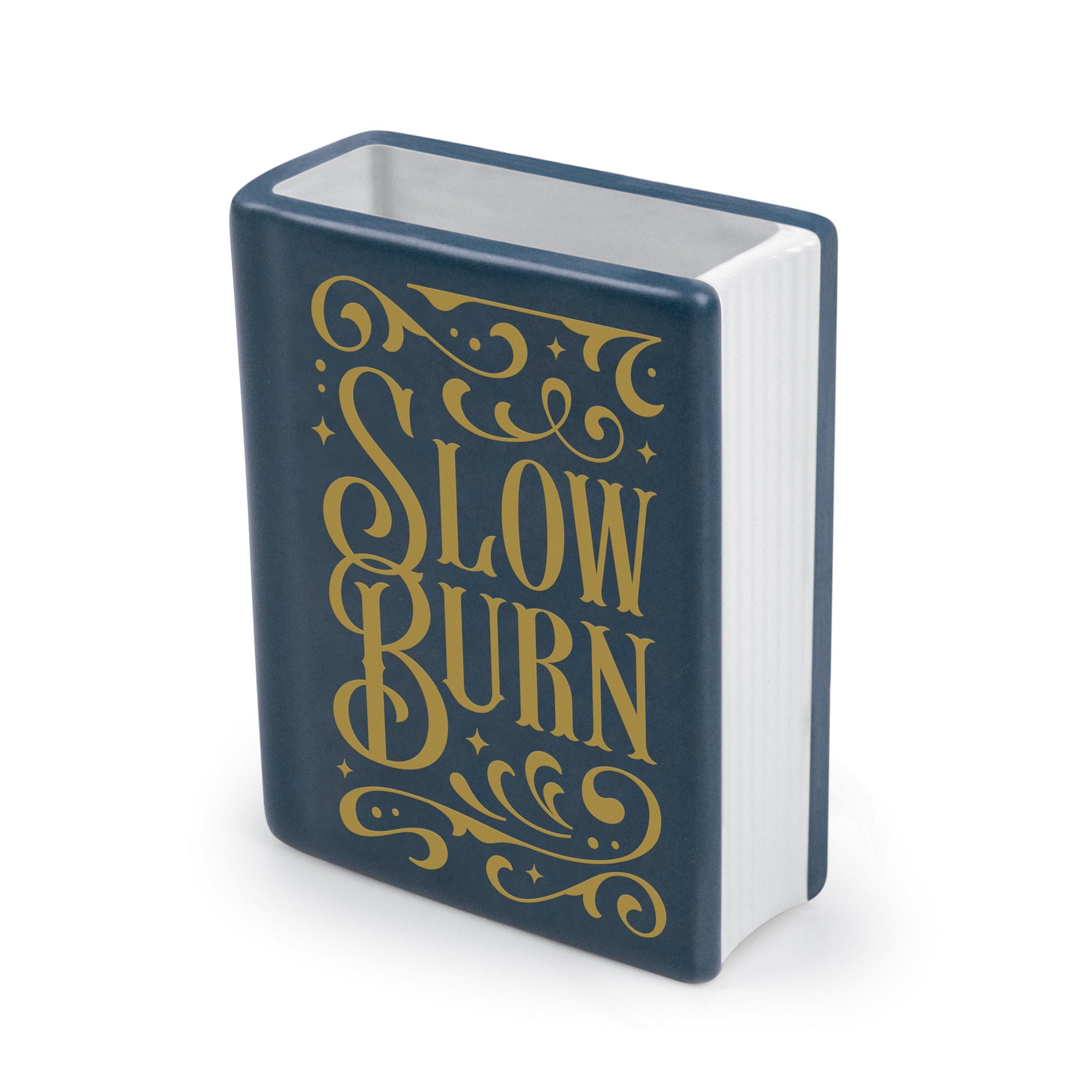 Book lover match holder designed like a miniature novel — aesthetic gift for readers