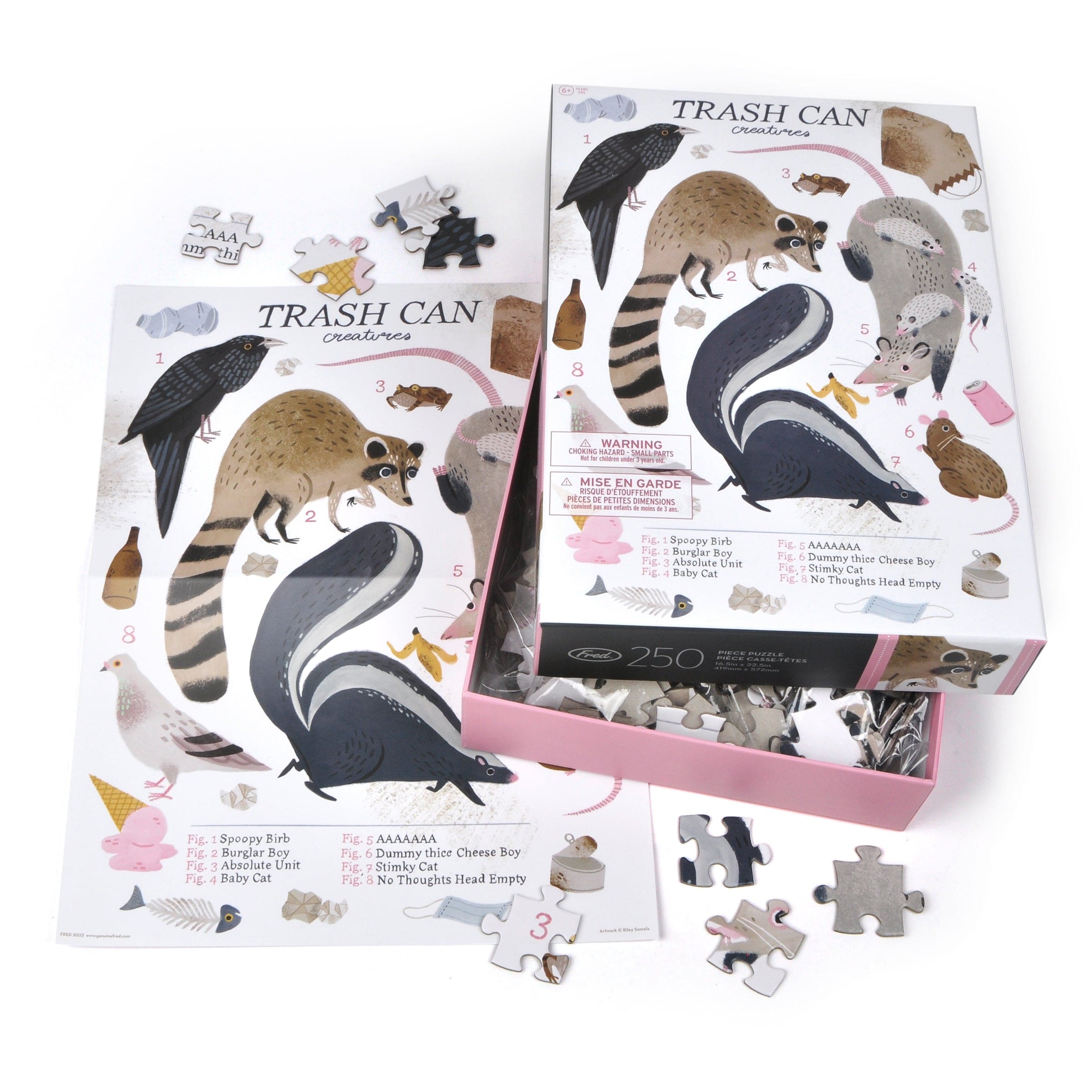 250 PIECE PUZZLE: TRASH CAN CREATURES