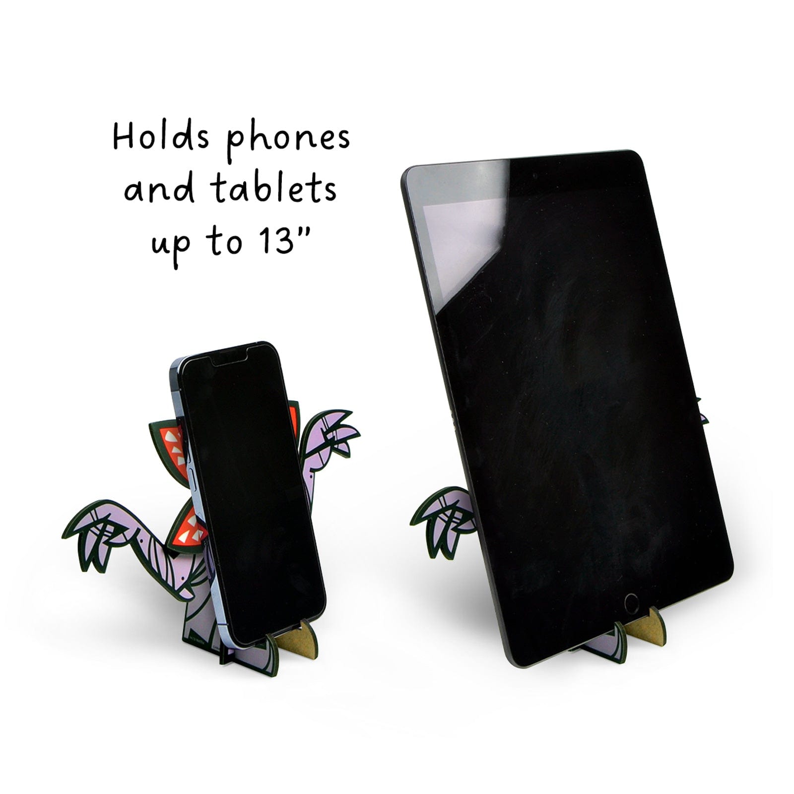 Demogorgon Phone Stand: Holds phones and tablets up to 13"