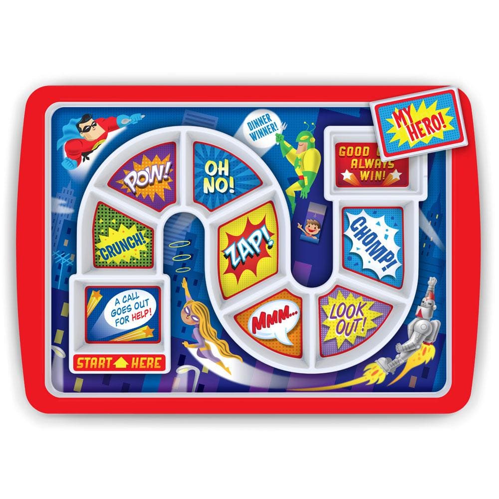 Assiette Divisée - DîNer - Lot de 4 - Plastique Incassable Assiette Divisée - DîNer - Lot de 4 - Plastique Incassable