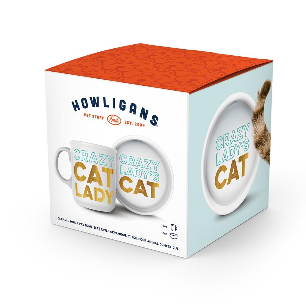CERAMIC MUG + CAT BOWL SET