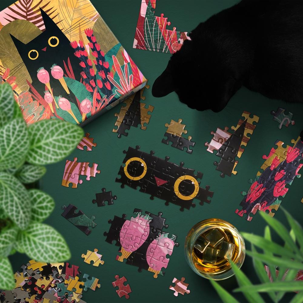 500 PIECE PUZZLE: BLACK CAT