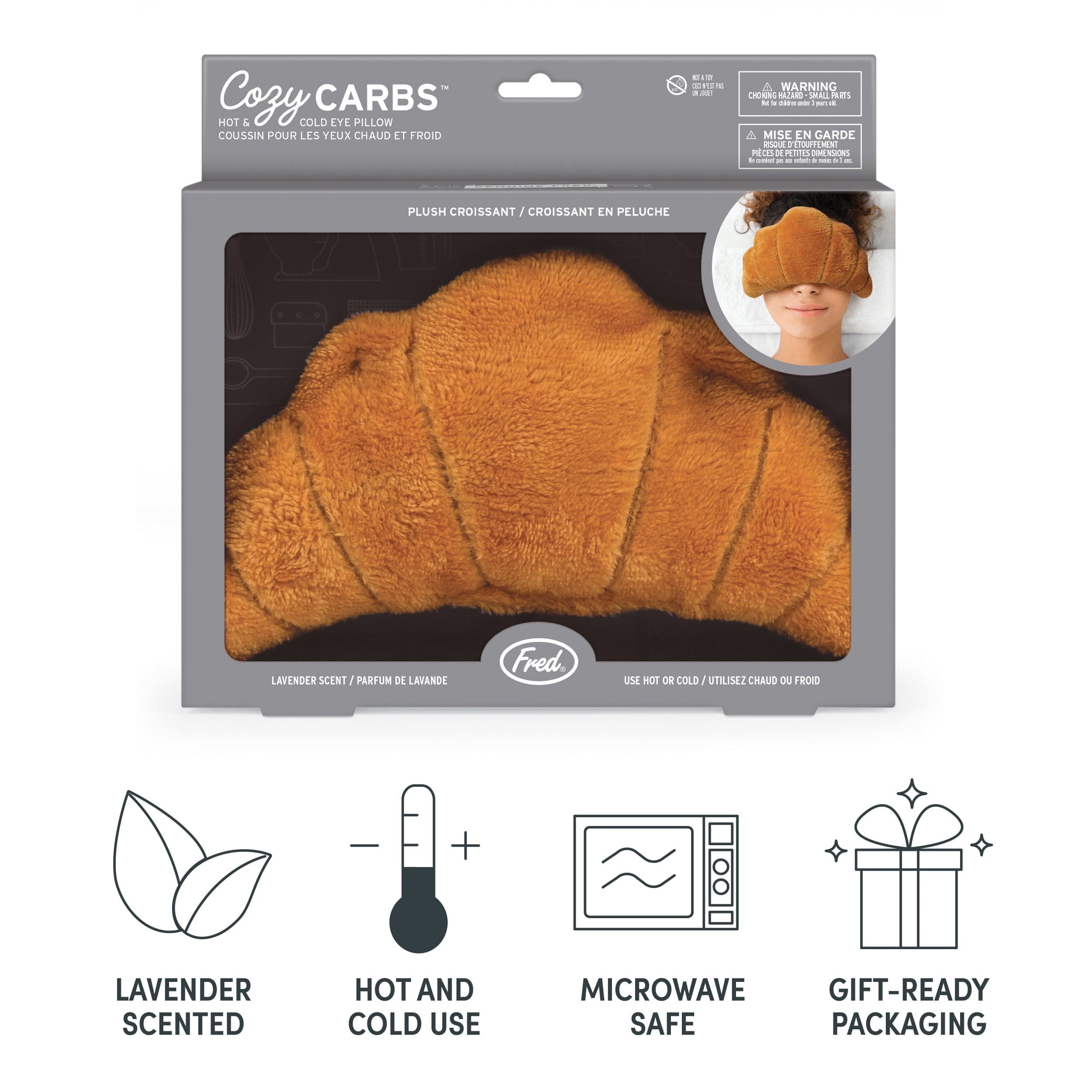 COZY CARBS | Croissant Hot & Cold Eye Pillow