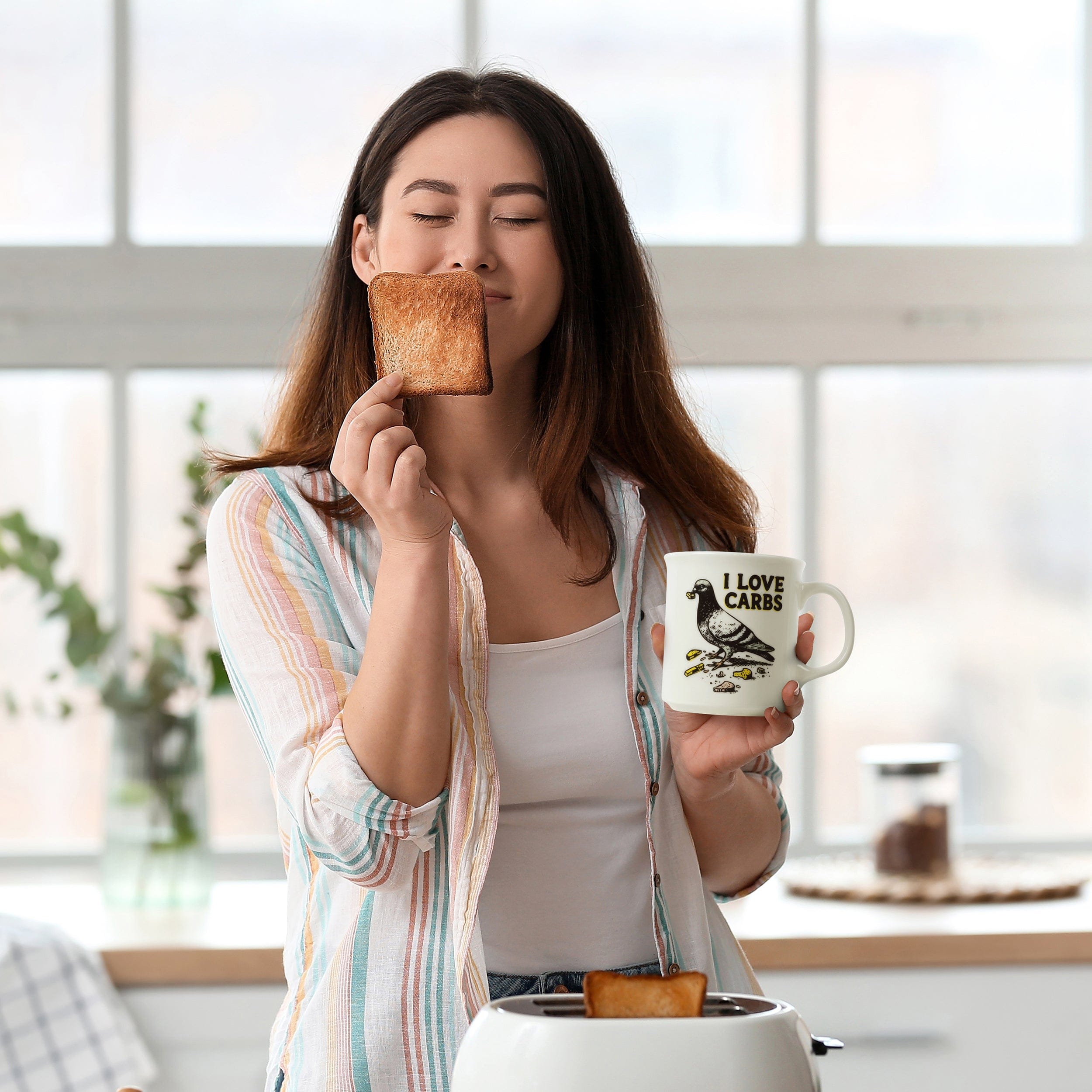 "I LOVE CARBS" MUG