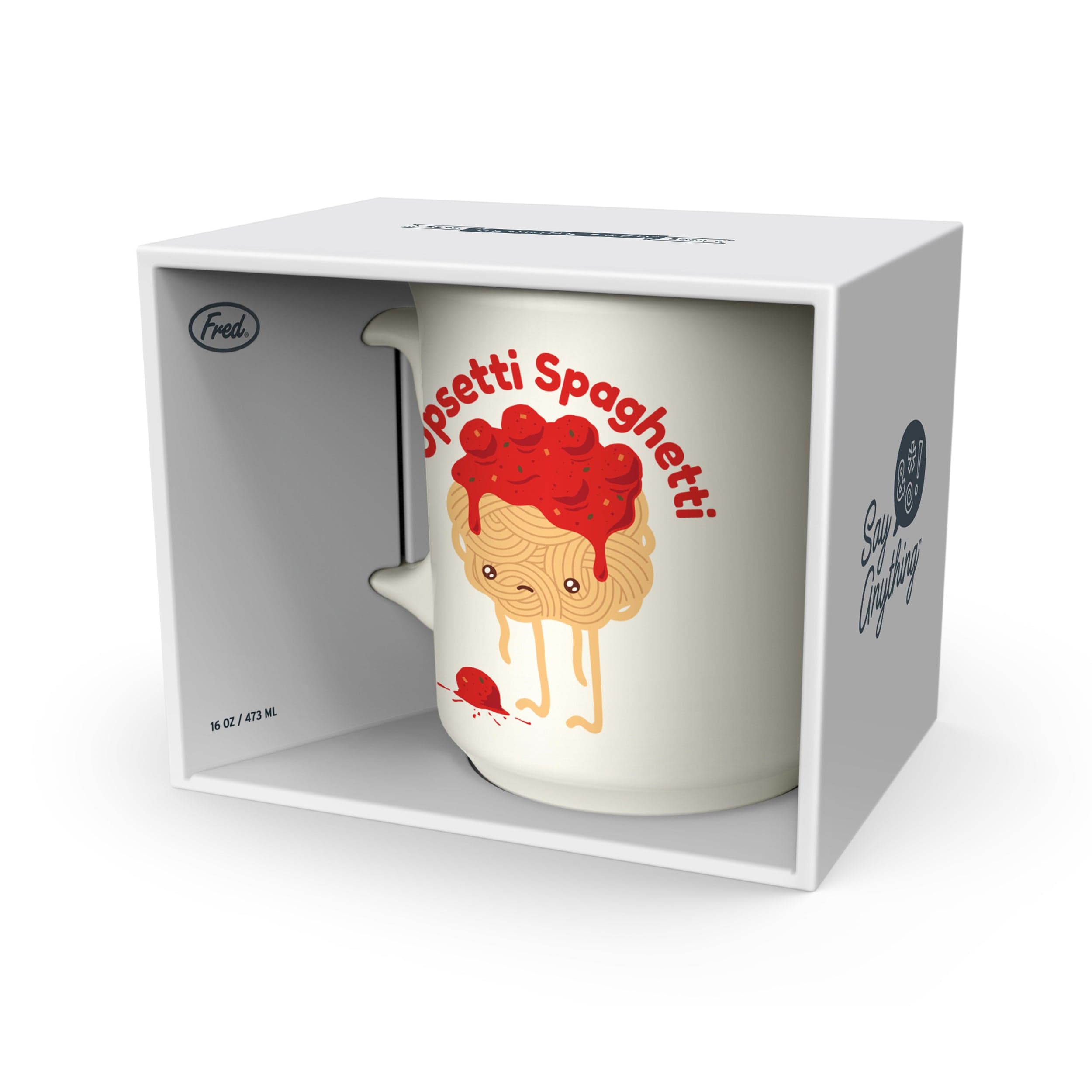 "UPSETTI SPAGHETTI" MUG