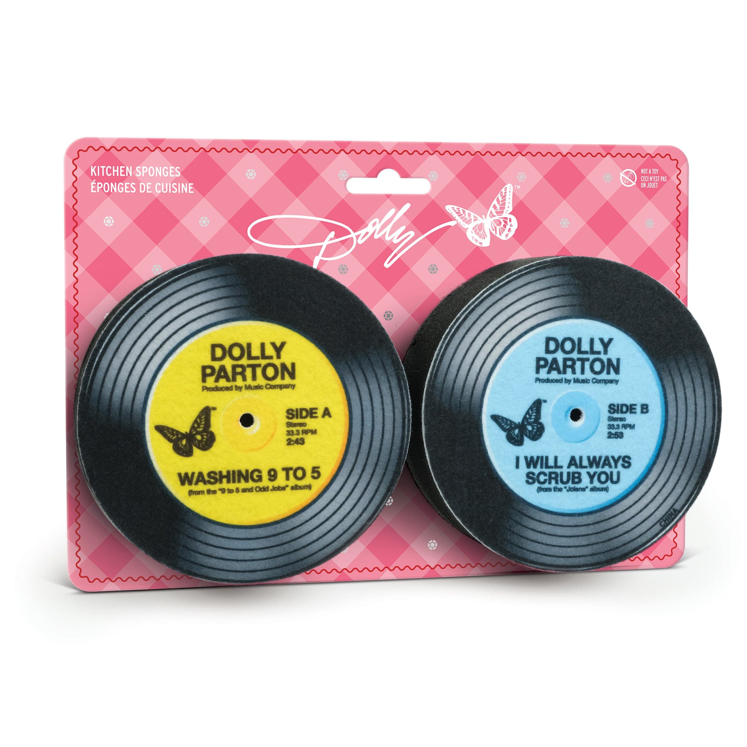 Dolly Parton RECORD SPONGES | Song Parody Vinyl Record Kitchen Sponges
