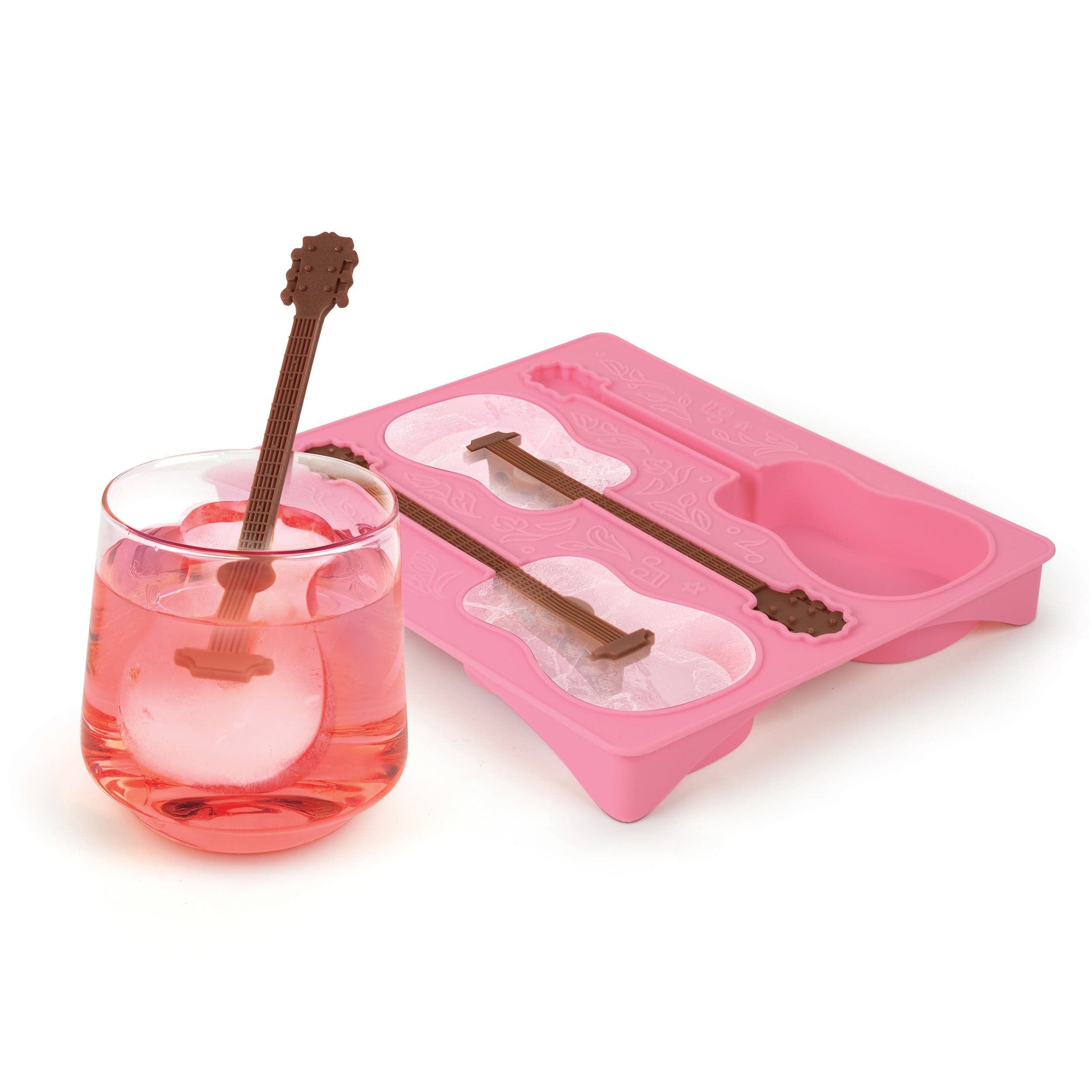 Pink silicone acoustic guitar ice tray – Official Dolly Parton kitchen merchandise perfect for music lovers