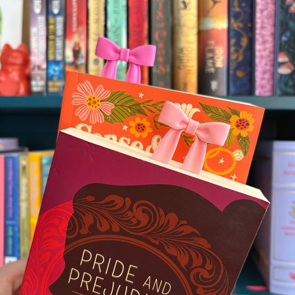 PAGE TIES Coquette Bow Bookmarks, Set of Two