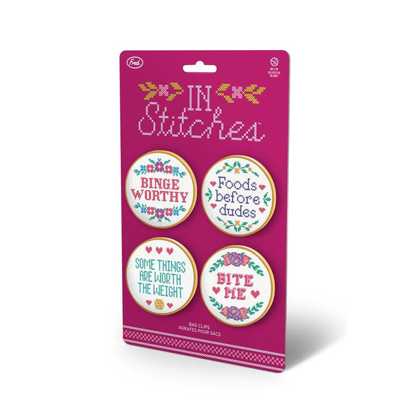 Fred in Stitches Bag Clips